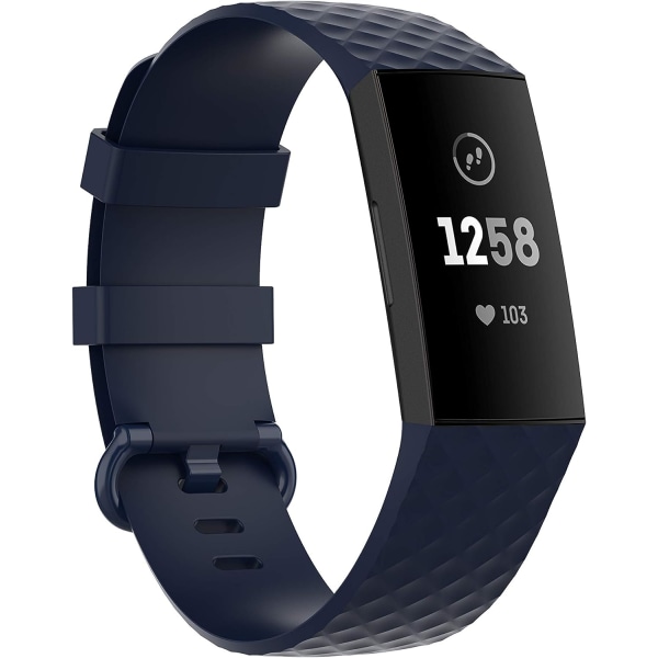 Fitbit Charge 4/Charge 3 Dame Justerbar Silikone Udskiftningsrem