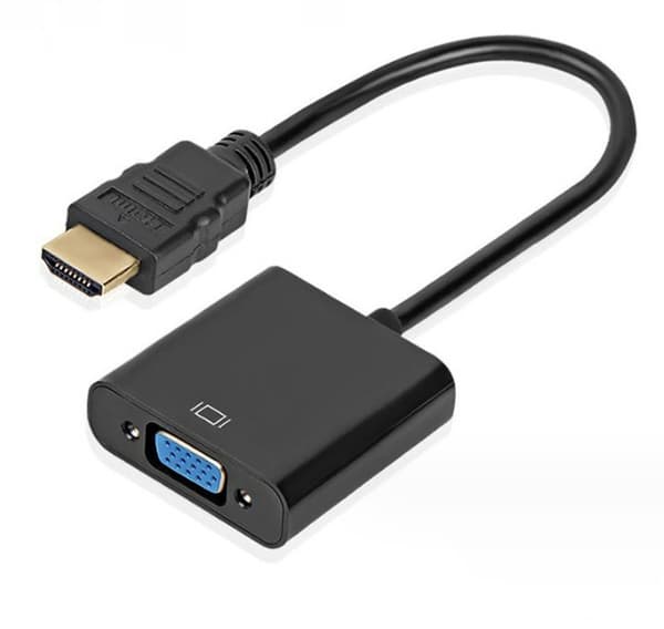 1 stk. sort HDMI til VGA-adapter, han til hun-konverteradapter 10