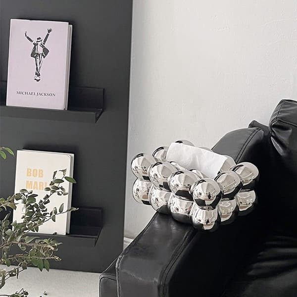 Lyst sølv 1-delt sæt, kreativ ins stil sukkerspindevæv