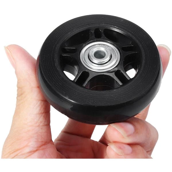 60 mm × 18 mm (set med 2 hjul) Ersättningshjul för resväskor