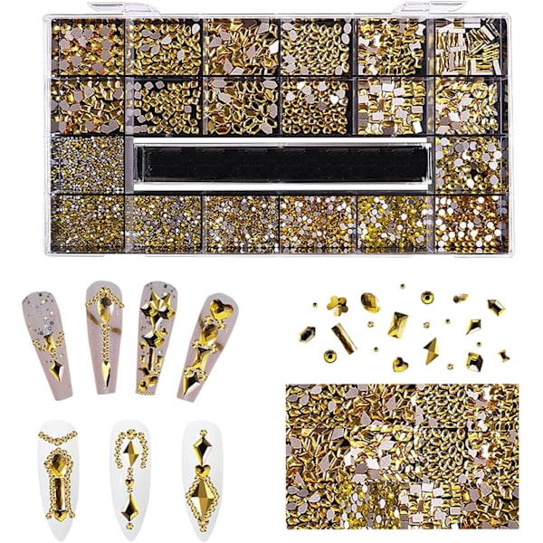 2500 stk. (citrongul) Negle Rhinestones Neglekunst AB Rhinestones A