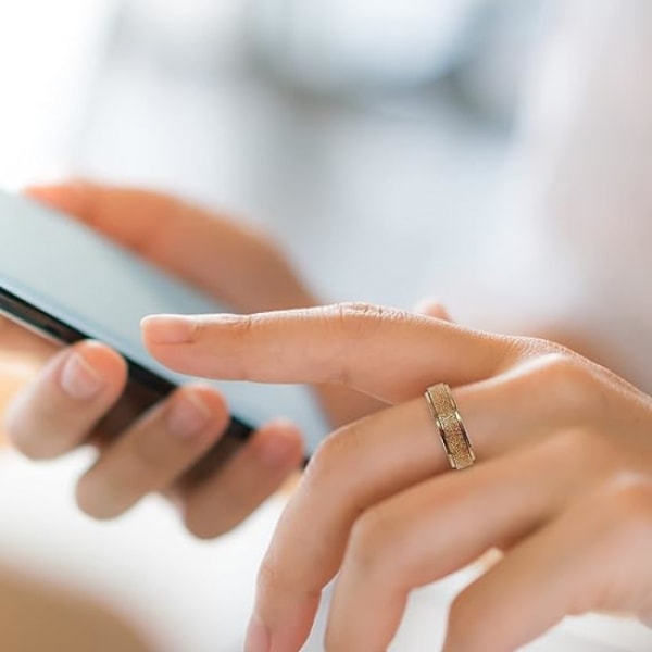 Ångestdämpande ringar för kvinnor - Dekompressionsringar - Stressavlastande rotationsringar