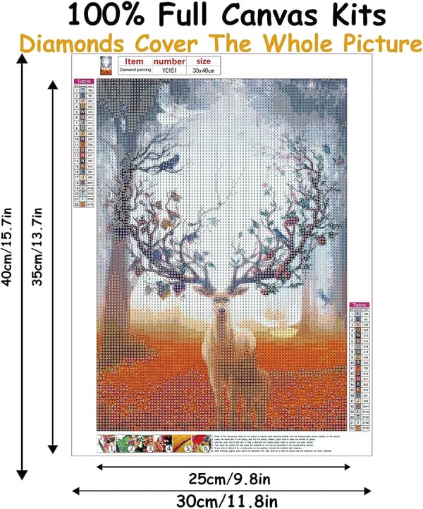 30*40cm Diamantmålning, Diy Diamantmålning Konst Kit Pussel,Diam
