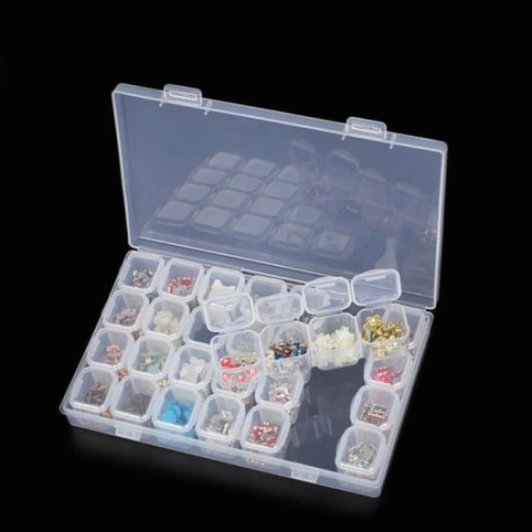 Pearl oppbevaring 28 rom for Diamond Painting - Diamond Paint