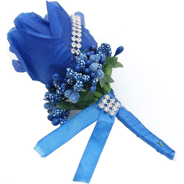 2 kpl Tekokukka Miesten Boutonniere Käsintehty Silkki Ruusu Miesten Cor