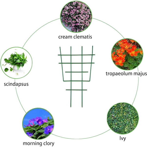 Plastik Plante Støtte Have Trellis til Klatreplanter Klatring