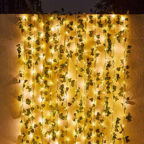 Utomhus syntetisk rotting Solar Powered LED String Lights Garden D