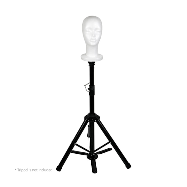 Hvid skum mannequin hoved display, styrofoam paryk hoved (2 pakke)