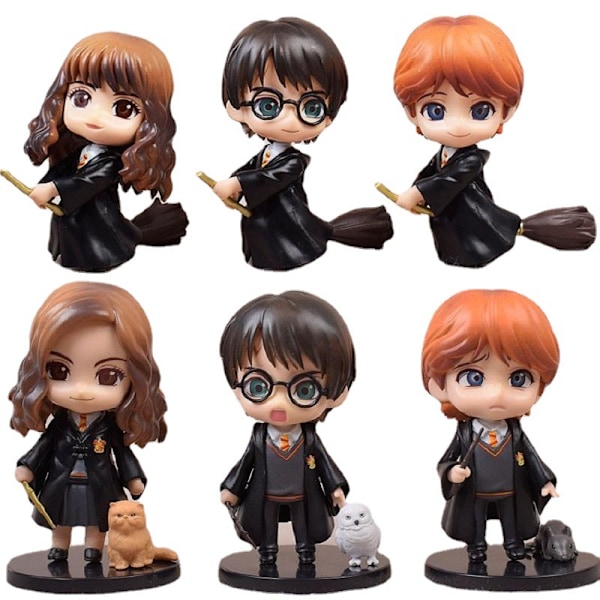 Harry Potter trollkarlsdockor tårtdekoration set, trollkarls trollkarls cupcake