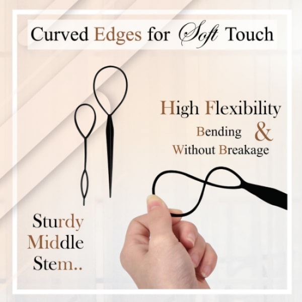 4set 8pcs Hårstyling Clip Ponytail Maker Styling