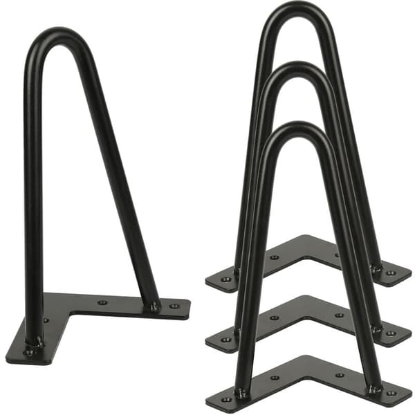 Set med 4 bordsben 20 cm för industridesignbord