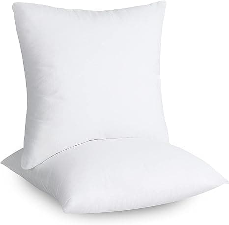 Bäddkudde Kudde (2-pack, Vit) - 45x 45cm Säng och Soffa Pil