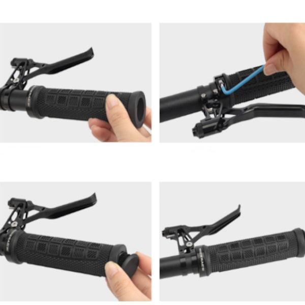 Hybrid Handtag - Vuxen, Svart Cykelhandtagsskydd Mountainbike H