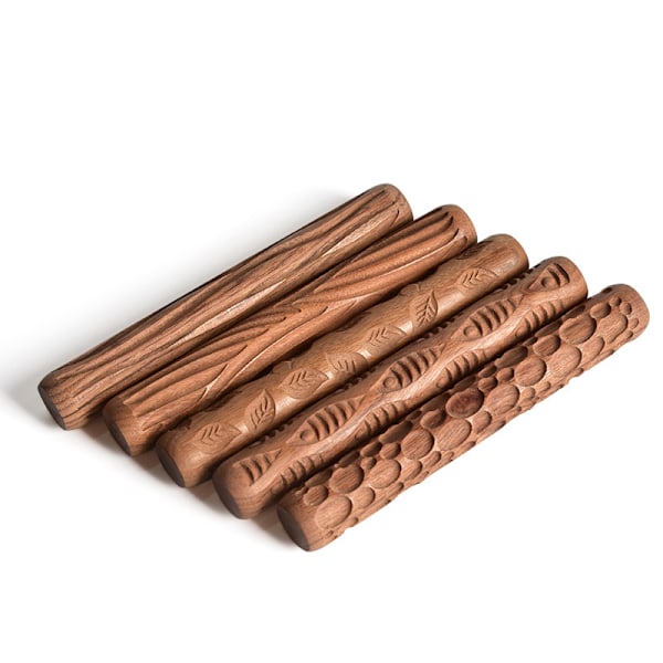 5 ruller med tretekstur