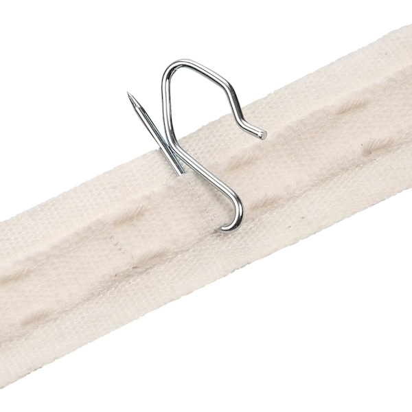 Gardinstångskrokar (50-pack) Tunga zink - för tunga och