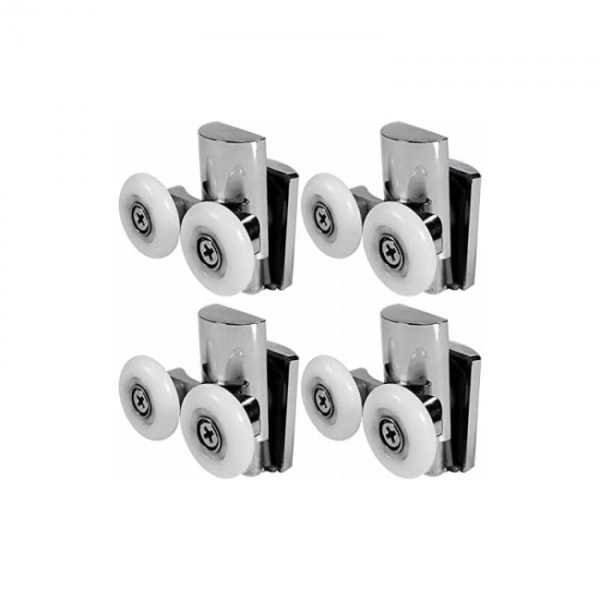 4pc Shower Door Rollers, 23mm Shower Door Wheels Up or Down, Slid