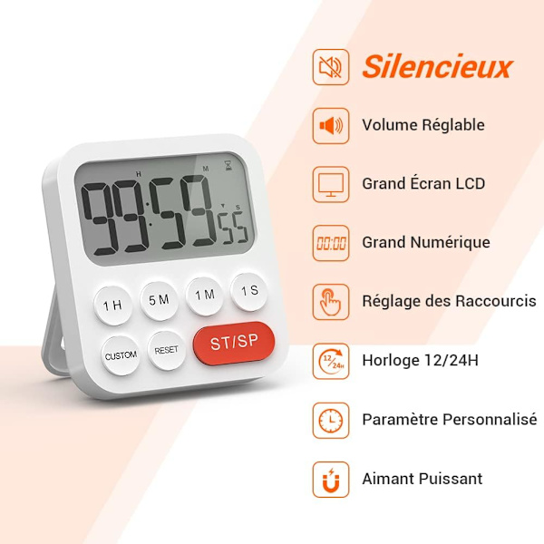 Kök Timer, Kök Timer, Digital Stoppur och Nedräkningstimer