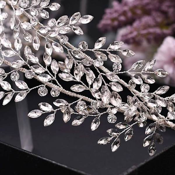 Brude Hovedbeklædning Rhinestone Kvinder Hovedbånd Krystal Tiara Bryllup