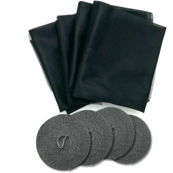 Myggenet til vinduer med velcro x 4