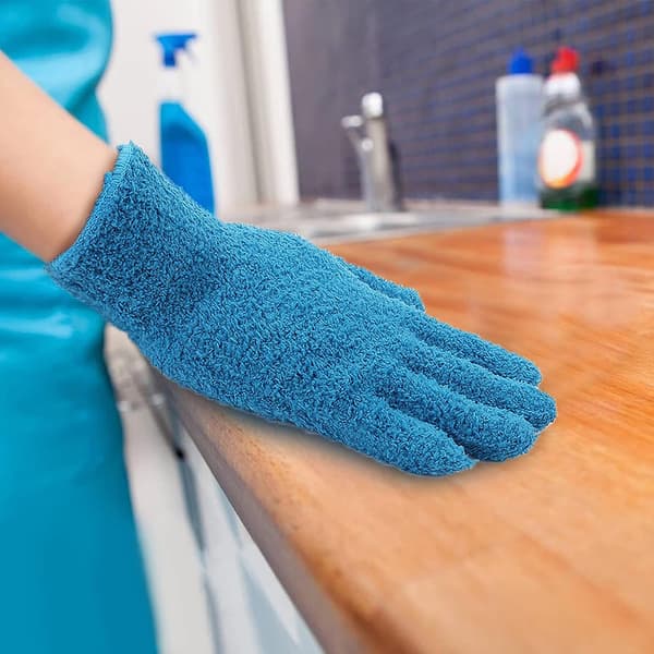 2 par mikrofiberdammhandskar flexibla och bekväma utan fällning