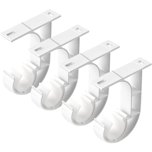 4pcs set blanc porte - rideau de plafond pour barre de 1 pouce, a