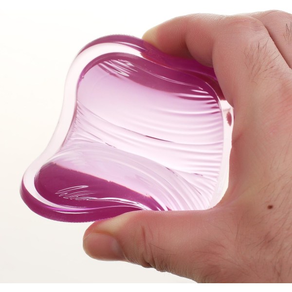 Mjuk handledsstöd, gelkristaller, hjärtformad, ergonomisk kristallge