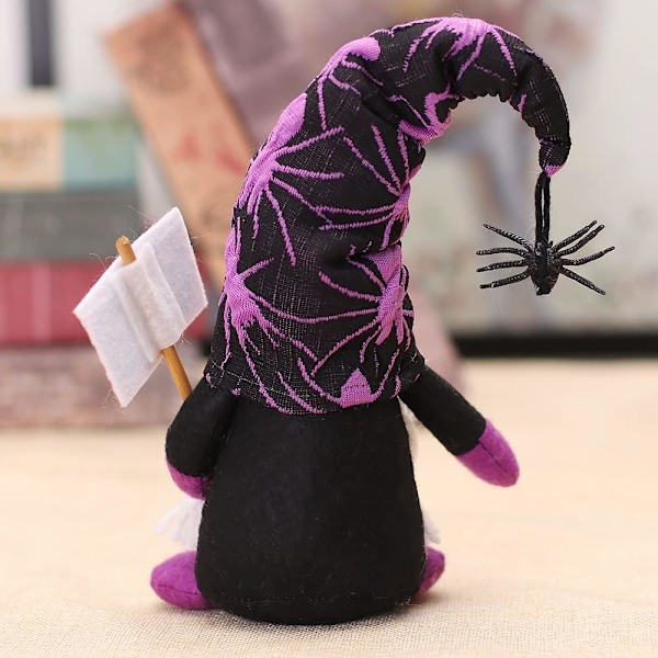 2 stk Halloween GNOME Dukke Plysj Ansiktsløs Dukke Halloween Bord Sh