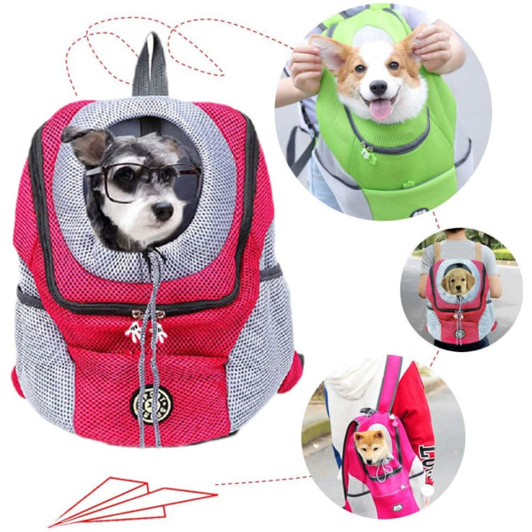 Husdjursbärarryggsäck för liten hund/katt upp till 3 kg, handsfree husdjur