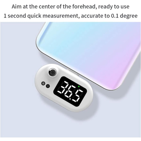USB Smart Phone Infraröd Kontaktlös Termometer iphone Lätt att Använda