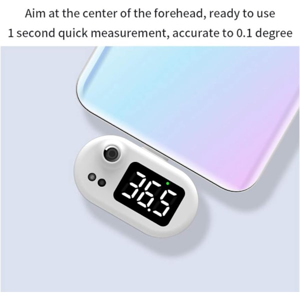 USB Smart Phone Infrarød Kontaktløs Termometer iphone Nem at U