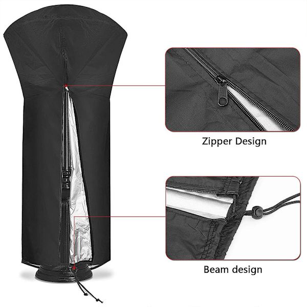 Patio Gas Heater Cover Utomhus Värmare Skydd Dammskydd 226*91*54C