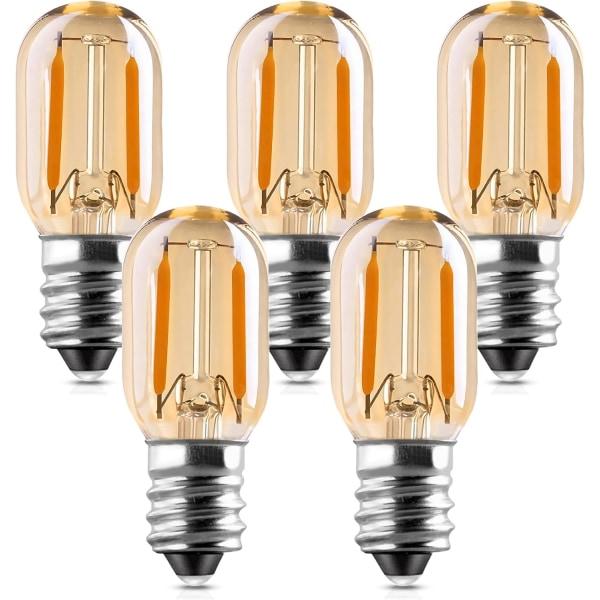 led E14 1w, Genixgreen T22 Vintage Amber Glow Tubular Nattlampa
