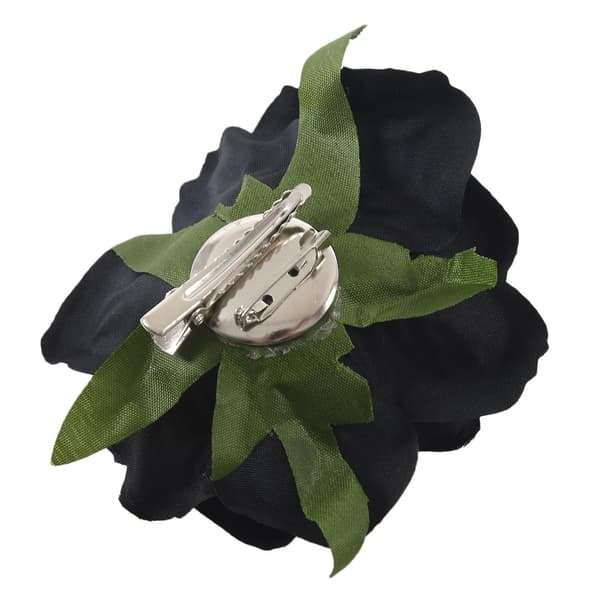 1 stk. Blomsterhårklemme Blomst - Sort