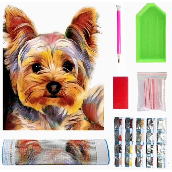 (47) 2 stk DIY Diamantmaleri Julekit, 5D Jule Emb