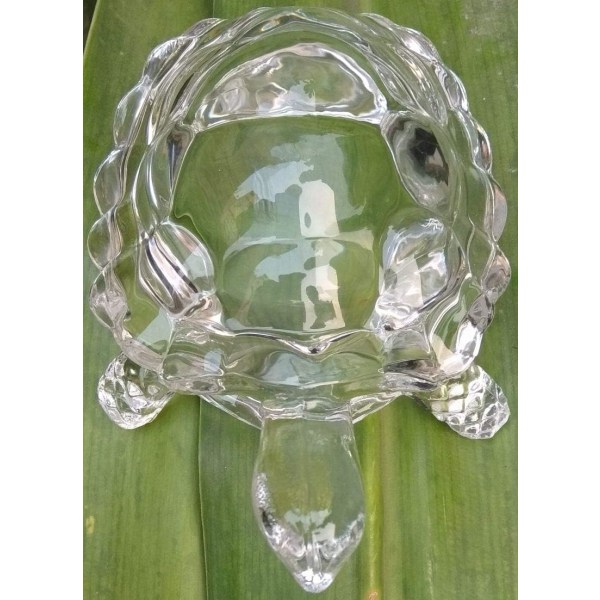 Original Clear Crystal Turtle för fred och välstånd, Crystal,