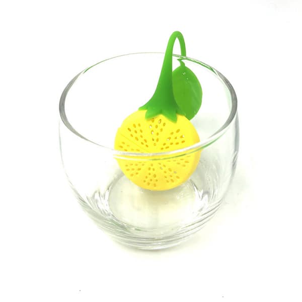1 stk. Te-si / Te-holder i silikone - Citron