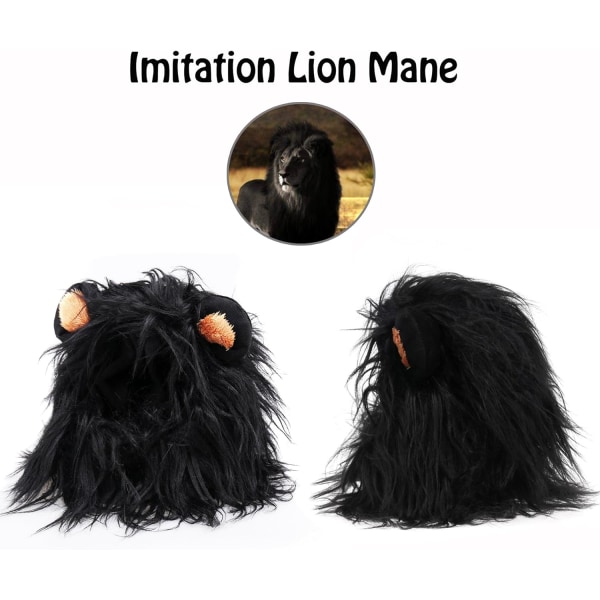 Lion Cat Mane - Halloween- och julpälsperuk - Pet Apparel Acc