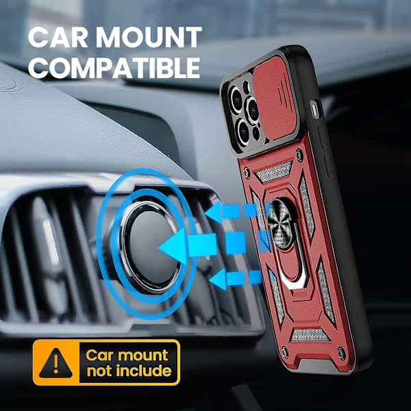 Kompatibel med iPhone 12 Pro Max Etui med Slide Kamera Cover &