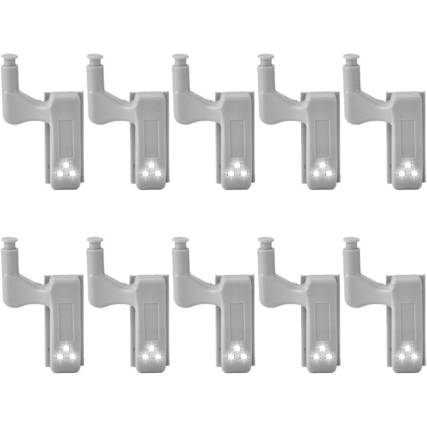 10 st LED-skåpsbelysning 12v 23A batteridriven sensorbelysning A
