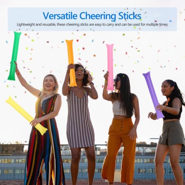 40 stk. Thunder Sticks Oppblåsbare Stadion Støymakere Jubelsticks