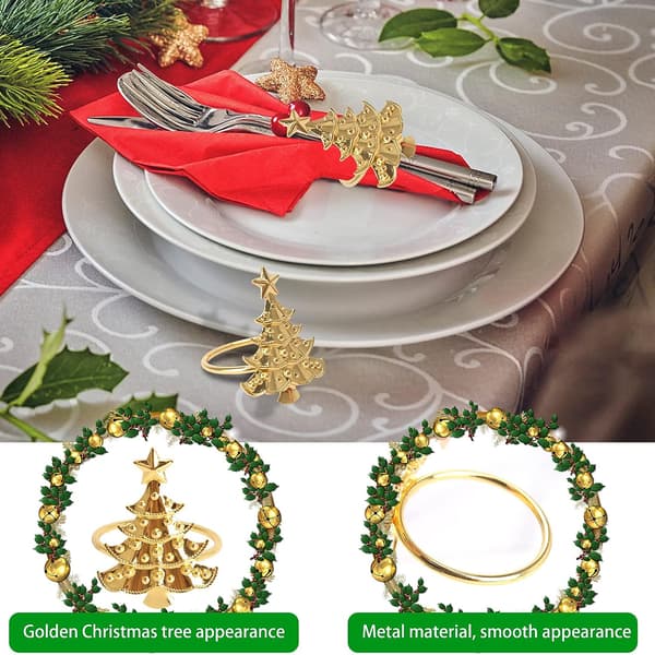 Serviettring, 12 stk serviettring til jul, serviettring, serviett
