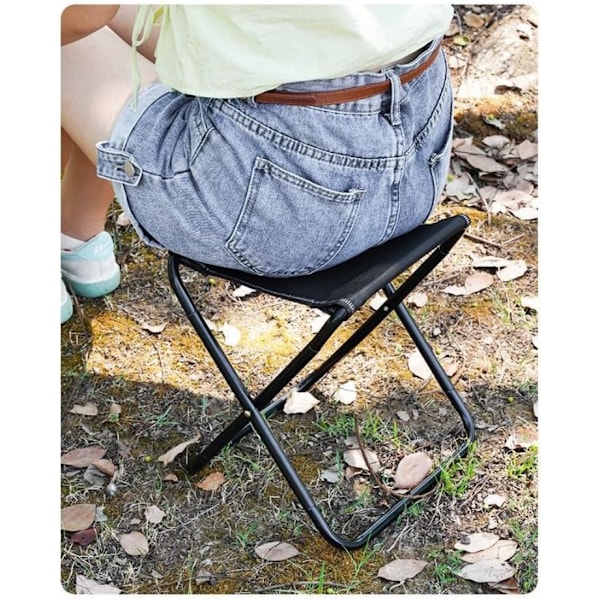 Fällbar Campingpall, Liten Bärbar Fällbar Pall, Ultralätt Fällbar