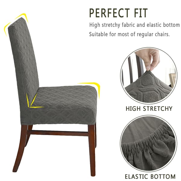 Lysegrå, liten rund jacquard vanntett vanlig stoltrekk,