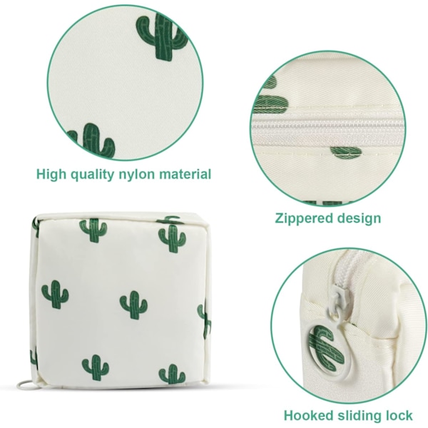 Sanitærbind Oppbevaringspose 2 PCS Periode Kit Tamponpose Skole Ny