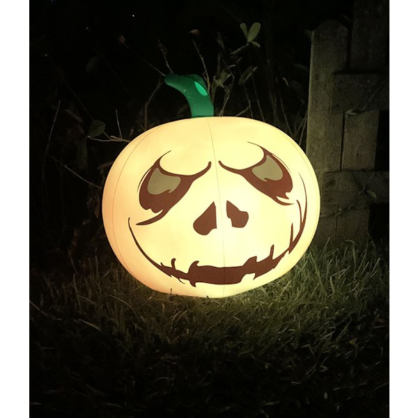 16 tommers Halloween skrekk oppblåsbar gresskar fargeskiftende Lumino