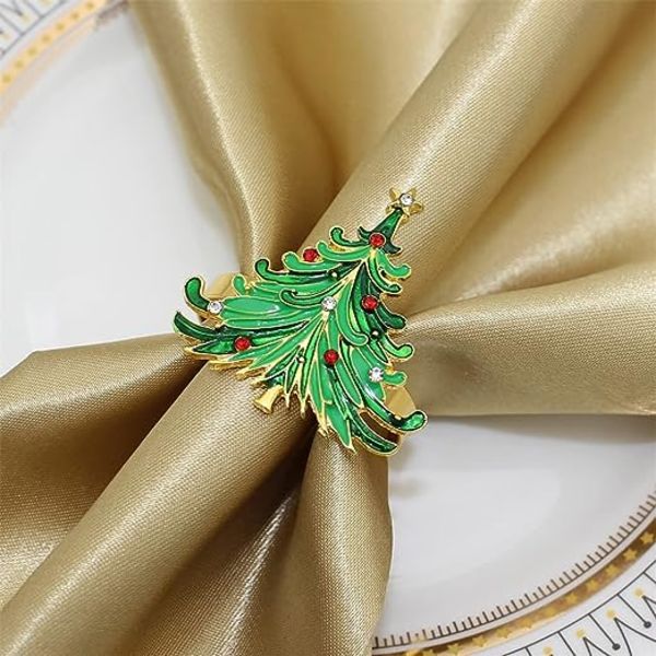 6 st julservettringar julgranservettringhållare