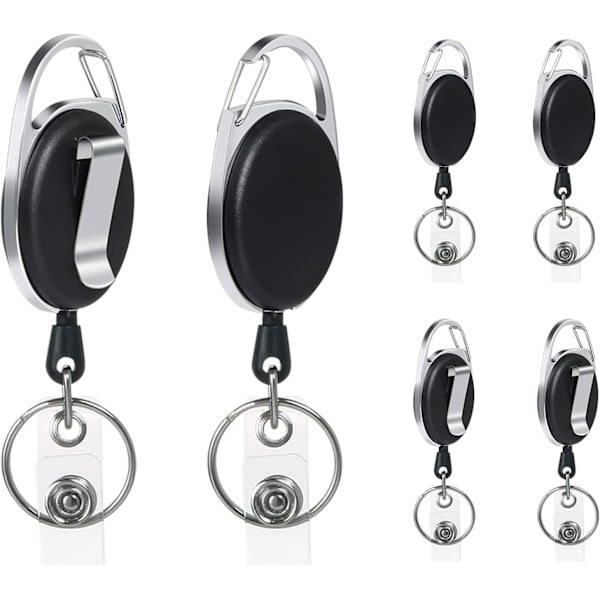 Pituus Retractable Retractable Reel, 6 kpl Heavy Duty Karabiner Ba
