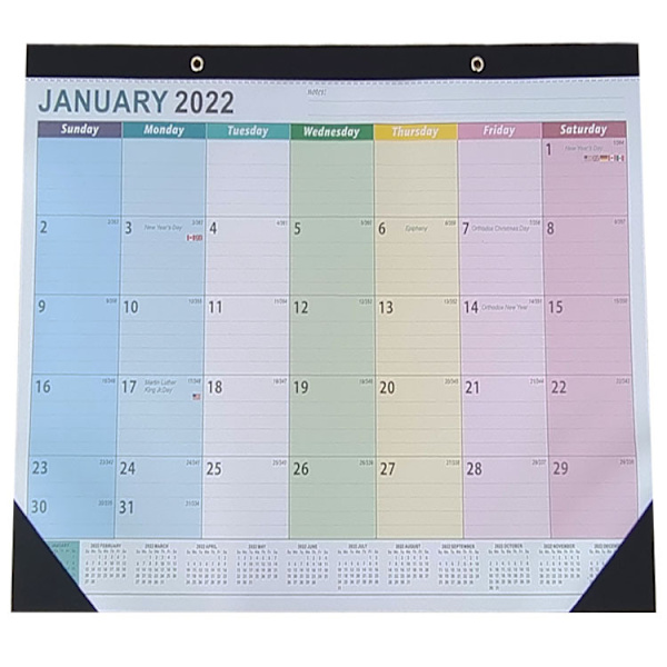Europæisk stil CV januar 2022 til juni 2023, 430x305mm vægkalender