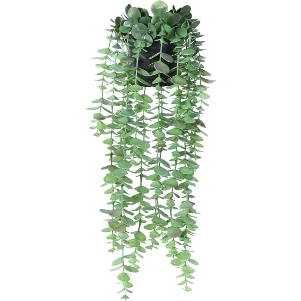 Kunstig eukalyptus, kunstig fallende potteplante, kunstig