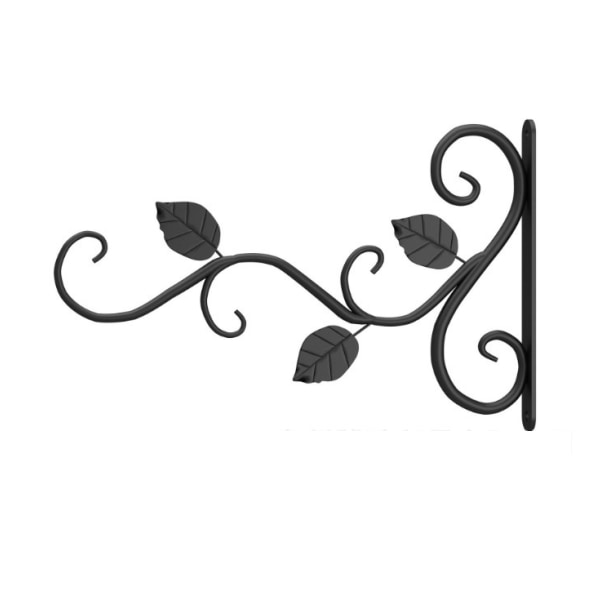 Veggkrok for planter Blader Hengende Metall Blomsterpotte Hagedekor